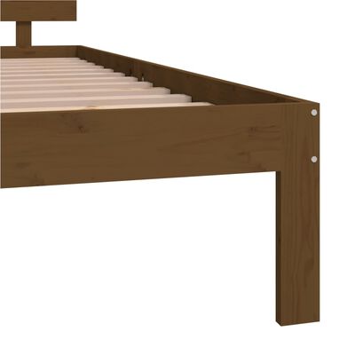 vidaXL Estructura cama sin colchón madera pino marrón miel 140x200 cm