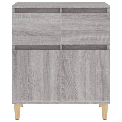 vidaXL Aparador de madera contrachapada gris Sonoma 60x35x70 cm