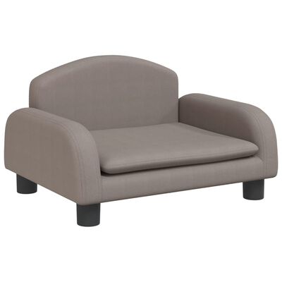 vidaXL Cama para perros de tela gris taupe 50x40x30 cm