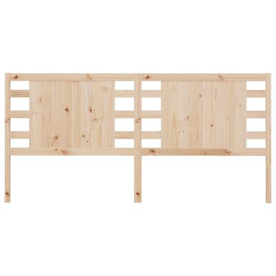 vidaXL Cabecero de cama madera maciza de pino 126x4x100 cm