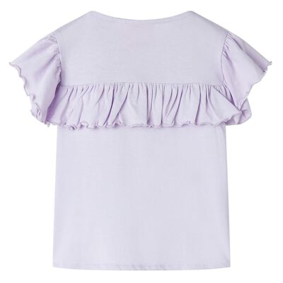 Camiseta infantil color lila 116