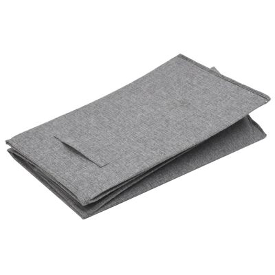 Cesto ropa sucia plegable lino sintético gris 26x34,5x59,5 cm vidaXL