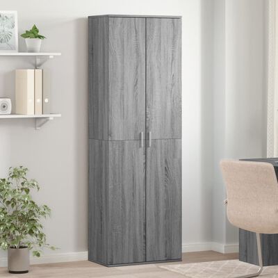 vidaXL Aparador alto madera de ingeniería gris Sonoma 60x35x180 cm