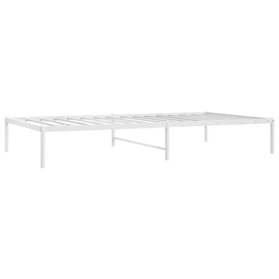 vidaXL Estructura de cama sin colchón metal blanco 75x190 cm