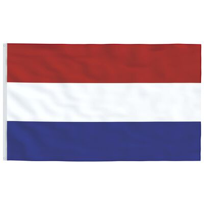 vidaXL Mástil y bandera de Países Bajos aluminio 6,23 m