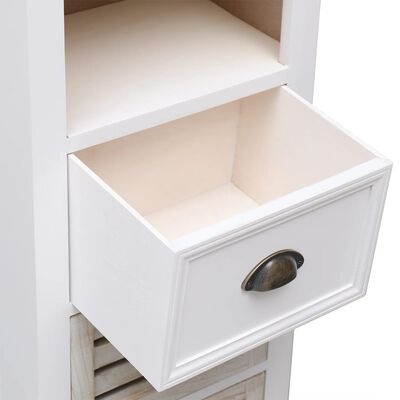 vidaXL Juego de muebles de baño 5 piezas madera maciza blanco