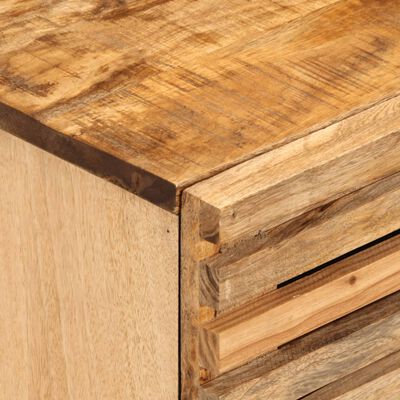 vidaXL Mesitas de noche 2 uds madera maciza mango rugosa 40x34x46 cm