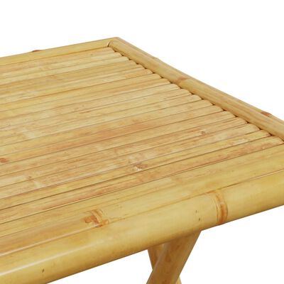 vidaXL Juego de mesa y sillas de jardín 3 piezas bambú