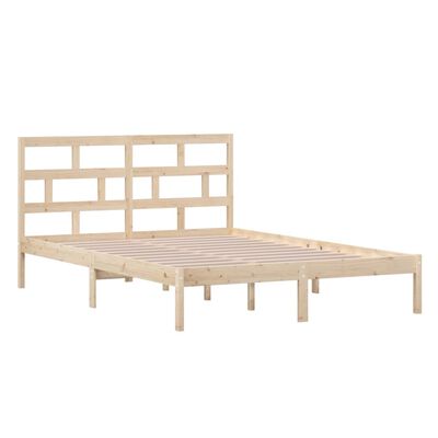 vidaXL Estructura de cama de madera maciza de pino 140x200 cm