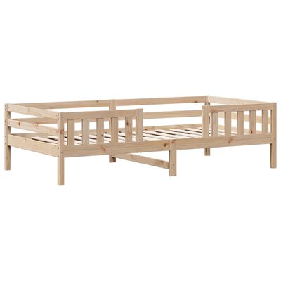 vidaXL Estructura de cama sin colchón madera maciza de pino 100x200 cm