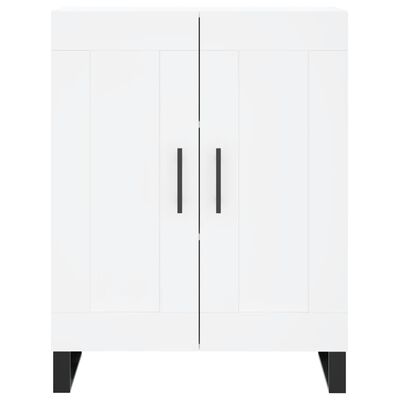 vidaXL Aparador alto madera contrachapada blanco 69,5x34x180 cm