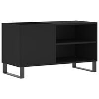 vidaXL Mueble de discos madera de ingeniería negro 85x38x48 cm