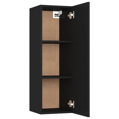 vidaXL Set de muebles para TV 8 piezas madera contrachapada negro