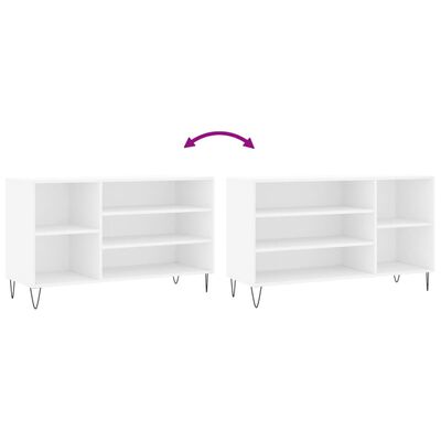 vidaXL Mueble zapatero madera contrachapada blanco 102x36x60 cm