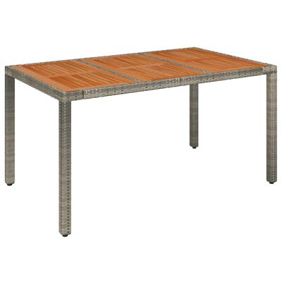 vidaXL Set comedor de jardín 5 piezas con cojines ratán sintético gris