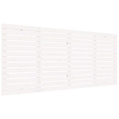 vidaXL Cabecero cama de pared madera maciza pino blanco 166x3x91,5 cm