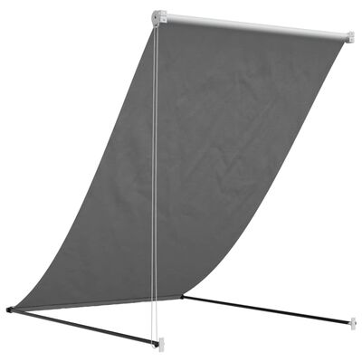 vidaXL Toldo retráctil de tela y acero crema 150x150 cm