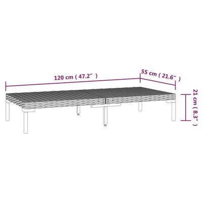 vidaXL Muebles de jardín 10 pzas y cojines ratán sintético gris oscuro