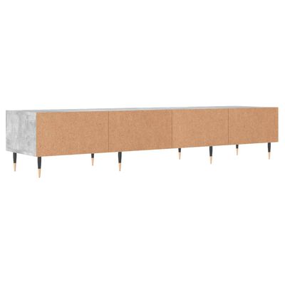 vidaXL Mueble para TV madera de ingeniería gris hormigón 150x36x30 cm