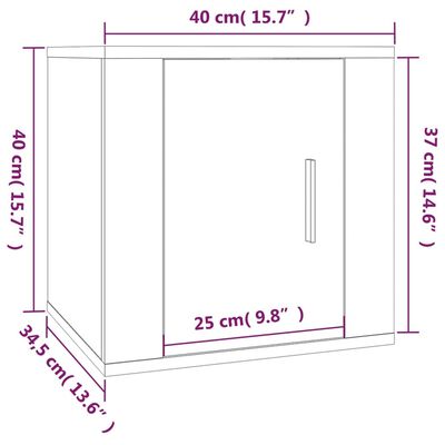 vidaXL Set de muebles de TV 3 pzas madera contrachapada blanco brillo