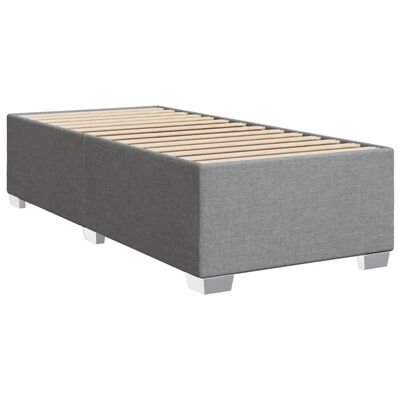 vidaXL Estructura de cama sin colchón tela gris claro 80x200 cm