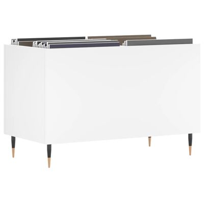 vidaXL Mueble para discos madera contrachapada blanco 74,5x38x48 cm