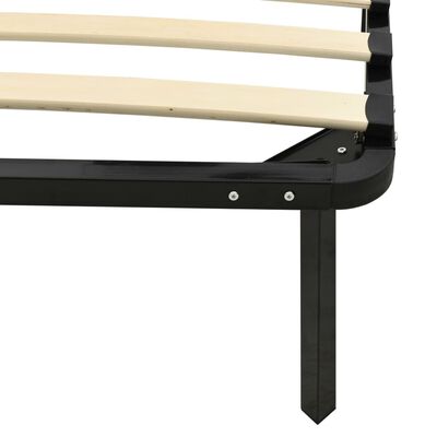 vidaXL Estructura de cama de metal negro 90x200 cm