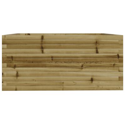 vidaXL Jardinera madera de pino impregnada 100x100x49,5 cm