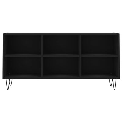 vidaXL Mueble de TV madera de ingeniería negro 103,5x30x50 cm