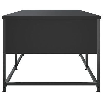 vidaXL Mesa de centro madera de ingeniería negro 100x51x40 cm