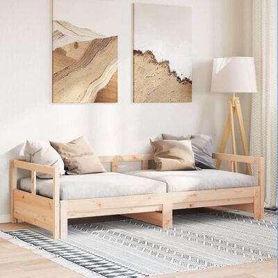 vidaXL Sofá cama sin colchón madera maciza de pino 80x200 cm