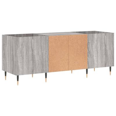 vidaXL Mueble para discos madera contrachapada gris sonoma 121x38x48cm