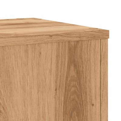 vidaXL Soportes de plantas 2 uds madera roble artisian 30x30x70 cm