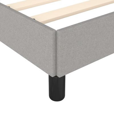 vidaXL Cama sin colchón tela gris claro 140x190 cm