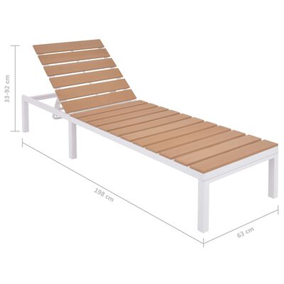 vidaXL Set de muebles de jardín 5 piezas y cojines aluminio y WPC