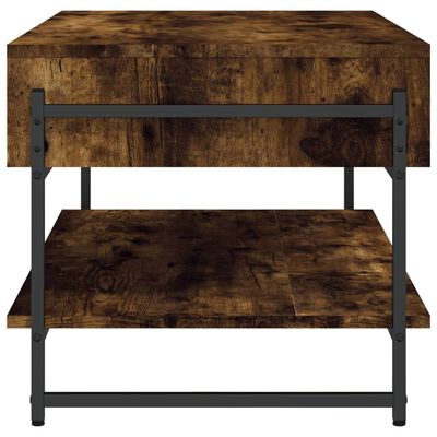 vidaXL Mesa de centro madera contrachapada roble ahumado 90x50x45 cm