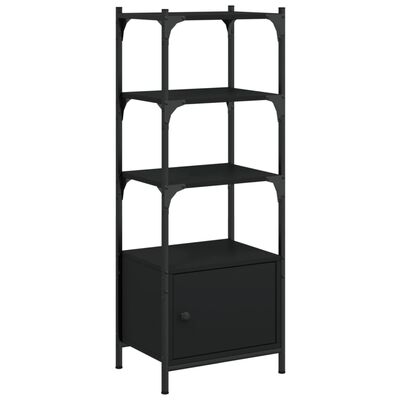 vidaXL Librería de 3 estantes madera ingeniería negro 41x30x109,5 cm