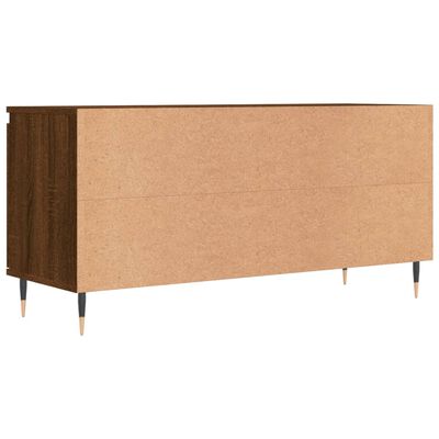 vidaXL Mueble de TV madera de ingeniería marrón roble 104x35x50 cm