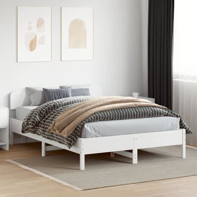 vidaXL Estructura de cama sin colchón madera maciza de pino 160x200 cm