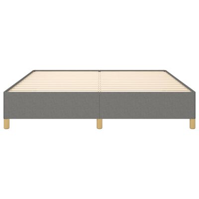 vidaXL Estructura de cama de tela gris oscuro 160x200 cm