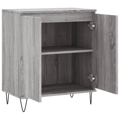 vidaXL Aparador de madera contrachapada gris Sonoma 60x35x70 cm