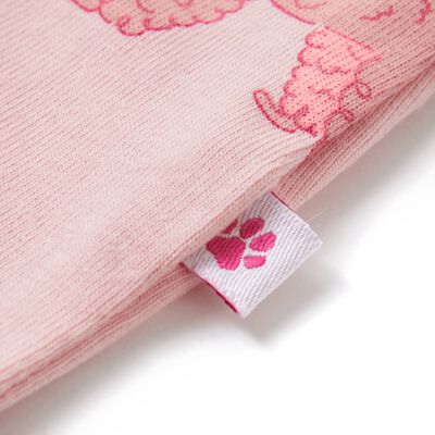 Pijama infantil de manga corta rosa claro 116