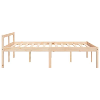 vidaXL Cama para personas mayores madera maciza pino 120x190 cm