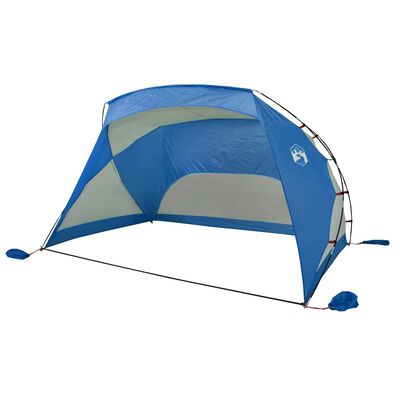 vidaXL Tienda de playa 185T poliéster azul celeste 274x178x170/148 cm