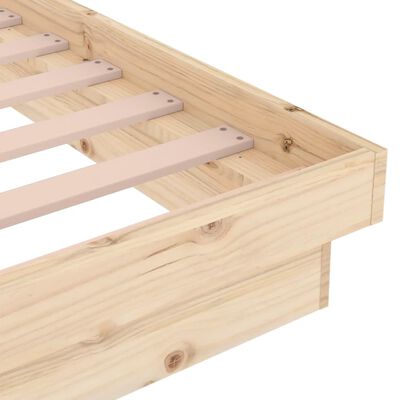 vidaXL Estructura de cama madera maciza 150x200 cm