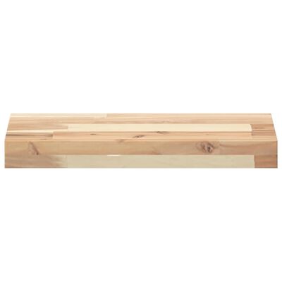 vidaXL Estantes flotantes 4 uds madera acacia sin tratar 40x20x4 cm