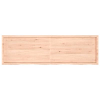 vidaXL Tablero de mesa madera maciza roble sin tratar 200x60x(2-6) cm