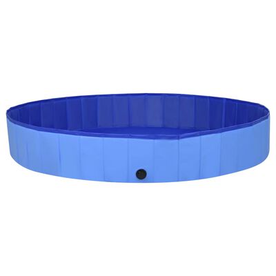 vidaXL Piscina para perros plegable PVC azul 200x30 cm