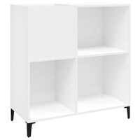 vidaXL Mueble para discos madera contrachapada blanco 84,5x38x89 cm