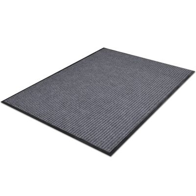 vidaXL Alfombra de entrada PVC gris 90x120 cm